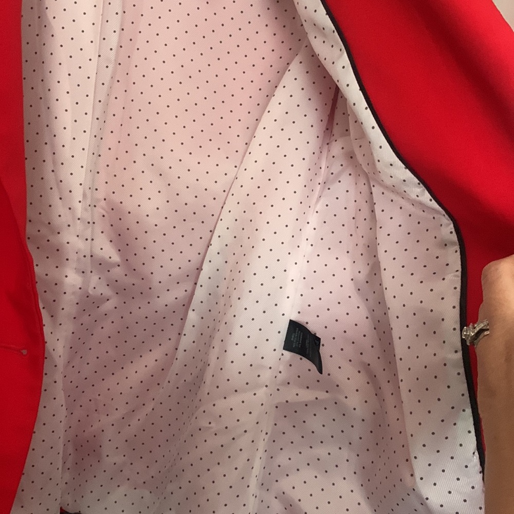 Express Red Single-Button Blazer - Picture 13 of 15